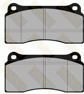 BRAKE ENGINEERING Комплект тормозных колодок, дисковый тормоз PA1652